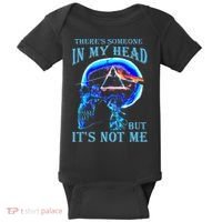 ThereS Someone In My Head But ItS Not Me Skull Baby Bodysuit thumb 0