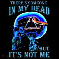 ThereS Someone In My Head But ItS Not Me Skull Tank Top thumb 6