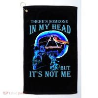 ThereS Someone In My Head But ItS Not Me Skull Golf Towel thumb 0