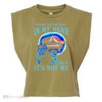 ThereS Someone In My Head But ItS Not Me Skull Garment-Dyed Women's Muscle Tee thumb 0