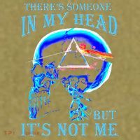ThereS Someone In My Head But ItS Not Me Skull Garment-Dyed Women's Muscle Tee thumb 6