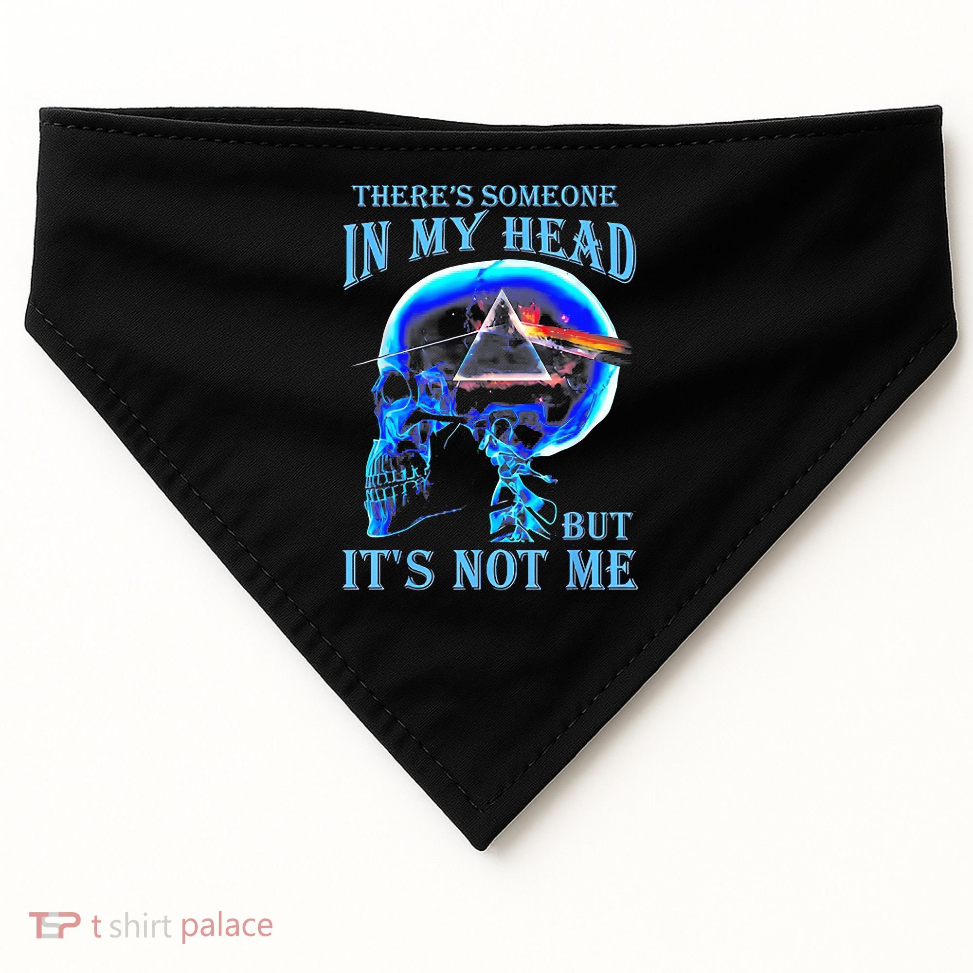 ThereS Someone In My Head But ItS Not Me Skull USA-Made Doggie Bandana