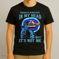 ThereS Someone In My Head But ItS Not Me Skull T-Shirt thumb 3