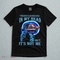 ThereS Someone In My Head But ItS Not Me Skull T-Shirt thumb 5