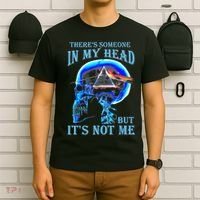 ThereS Someone In My Head But ItS Not Me Skull T-Shirt thumb 6