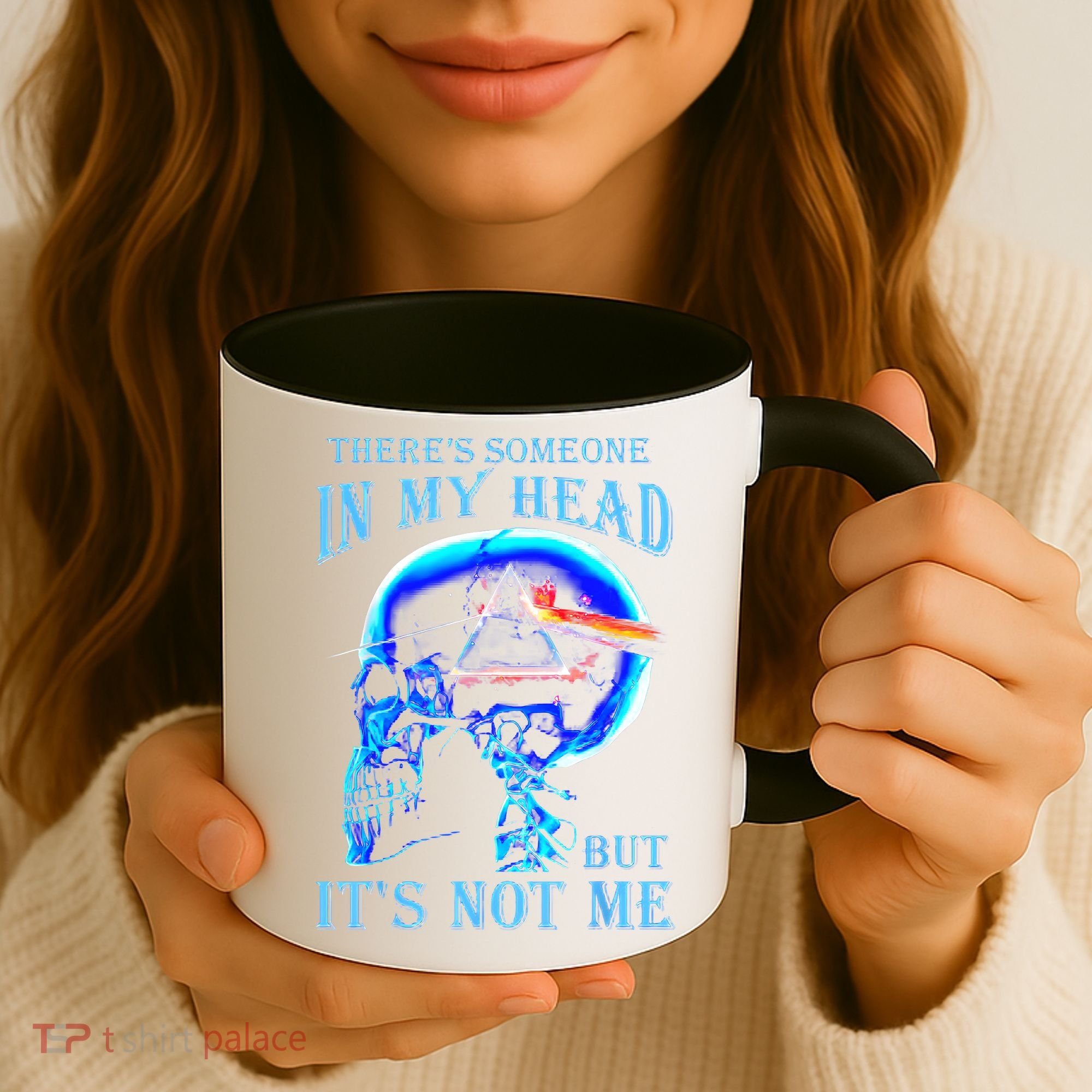 ThereS Someone In My Head But ItS Not Me Skull Coffee Mug