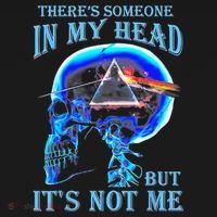 ThereS Someone In My Head But ItS Not Me Skull Women's Hoodie thumb 2