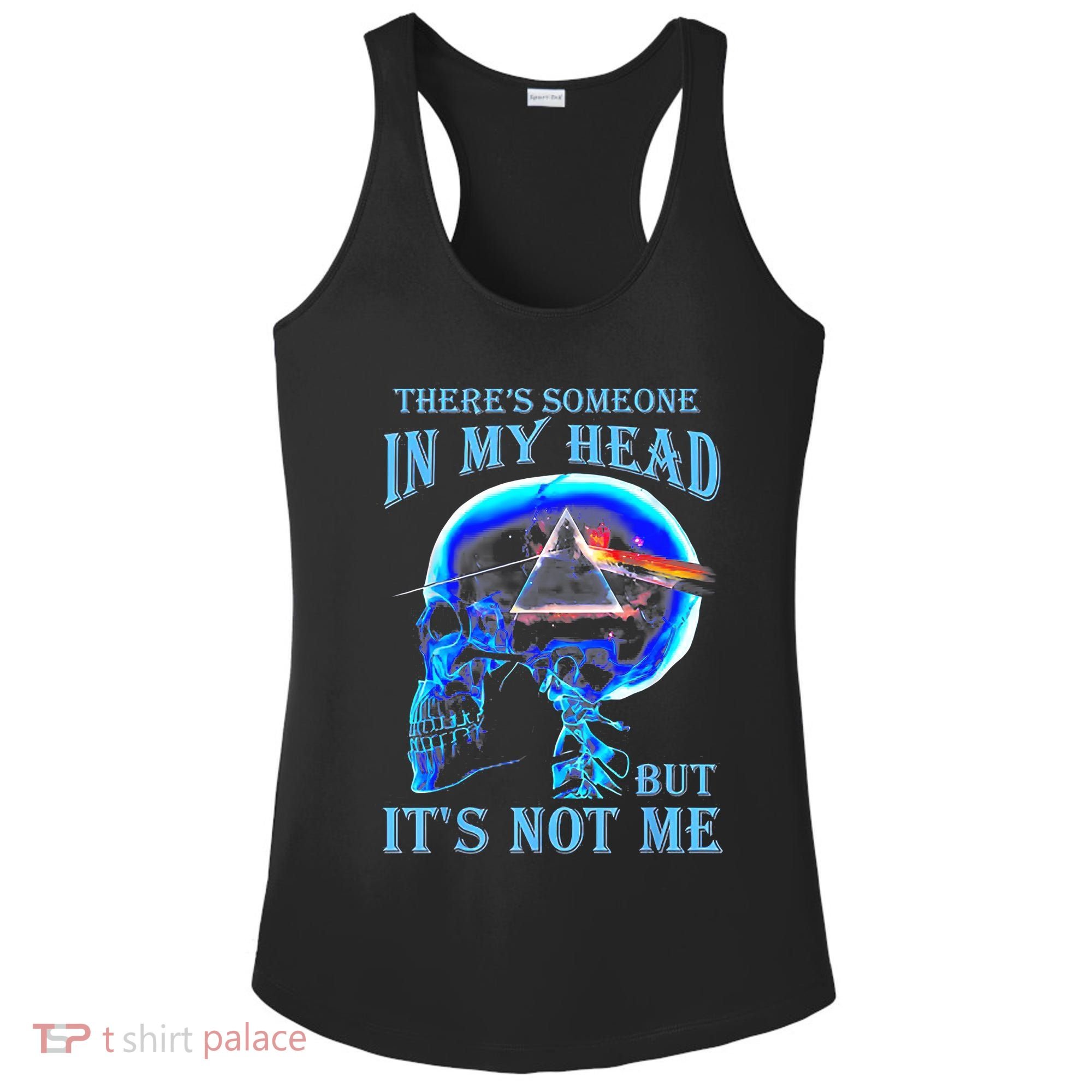 ThereS Someone In My Head But ItS Not Me Skull Ladies PosiCharge Competitor Racerback Tank