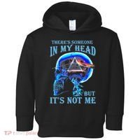ThereS Someone In My Head But ItS Not Me Skull Toddler Hoodie thumb 0