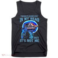 ThereS Someone In My Head But ItS Not Me Skull Tank Top thumb 0