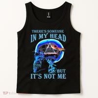 ThereS Someone In My Head But ItS Not Me Skull Tank Top thumb 2