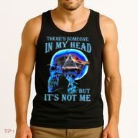 ThereS Someone In My Head But ItS Not Me Skull Tank Top thumb 3