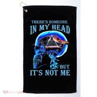 ThereS Someone In My Head But ItS Not Me Skull Golf Towel thumb 0