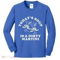 TodayS Soup Is A Dirty Martini Kids Long Sleeve Shirt thumb 0