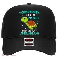 Turtle Sometimes I Talk To Myself Then We Both Laugh Hat thumb 0