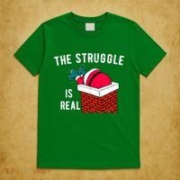 The Struggle Is Real Santa Funny Holiday T-Shirt thumb 5