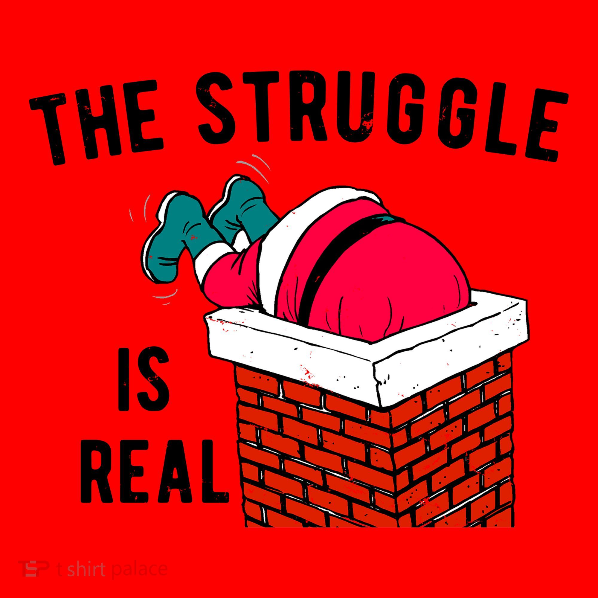 The Struggle Is Real Santa Funny Holiday Santa Hat
