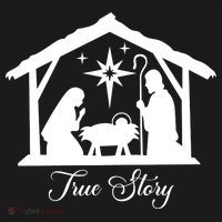 True Story Jesus Christmas Backpack thumb 2