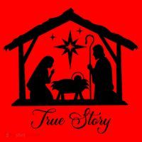 True Story Jesus Christmas Santa Hat thumb 1