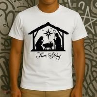 True Story Jesus Christmas T-Shirt thumb 3