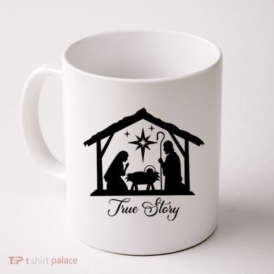 True Story Jesus Christmas Coffee Mug