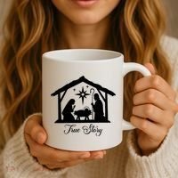 True Story Jesus Christmas Coffee Mug thumb 3