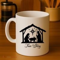 True Story Jesus Christmas Coffee Mug thumb 4