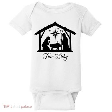 True Story Jesus Christmas Baby Bodysuit