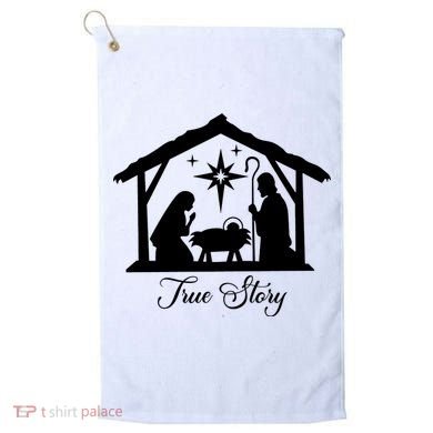 True Story Jesus Christmas Golf Towel