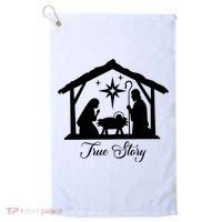 True Story Jesus Christmas Golf Towel thumb 0