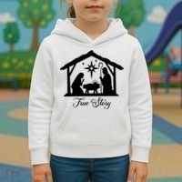True Story Jesus Christmas Kids Hoodie thumb 3