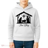 True Story Jesus Christmas Kids Hoodie thumb 4