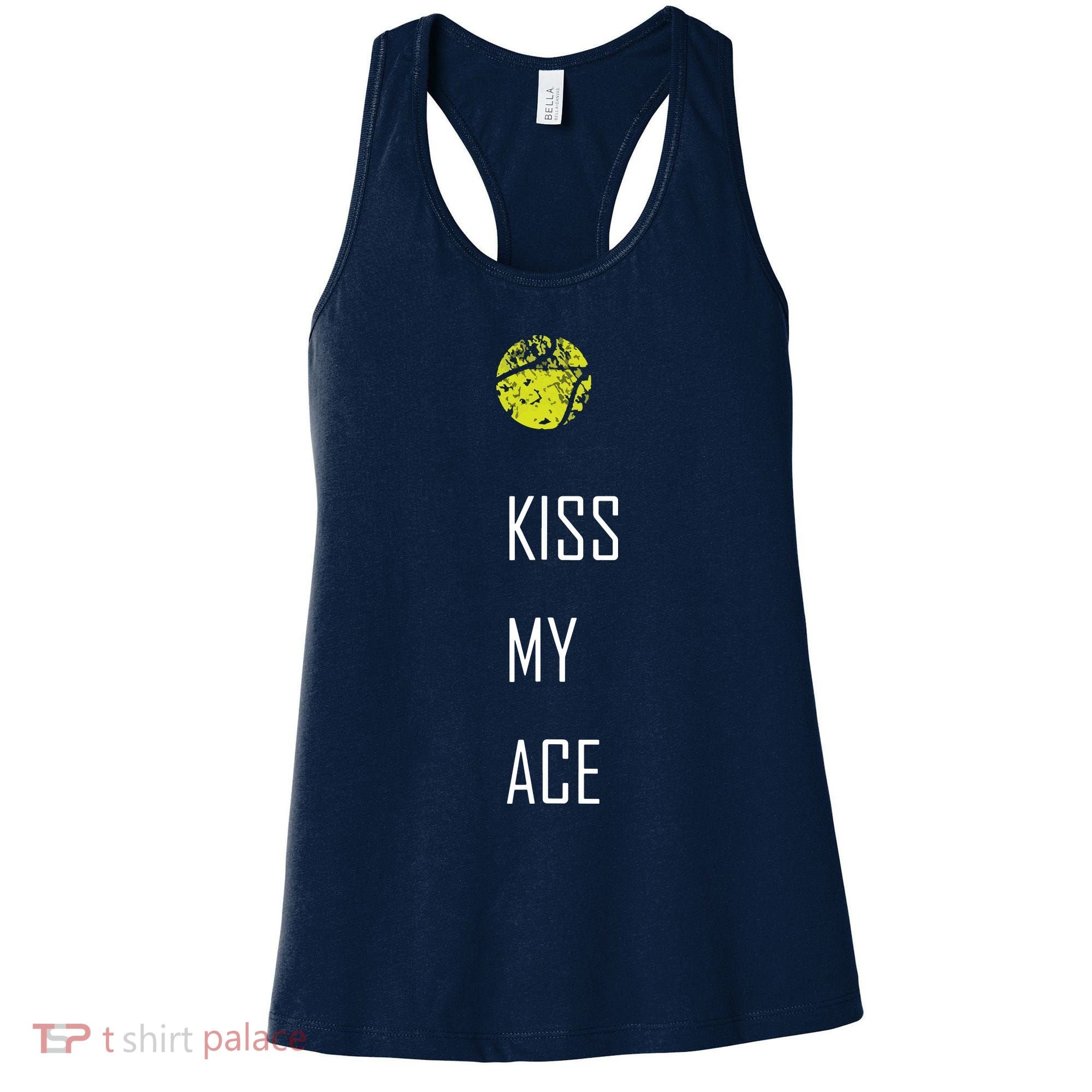 Tennis Shirts, Kiss My Ace Funny Cute Sports Gift Women's Tank Top