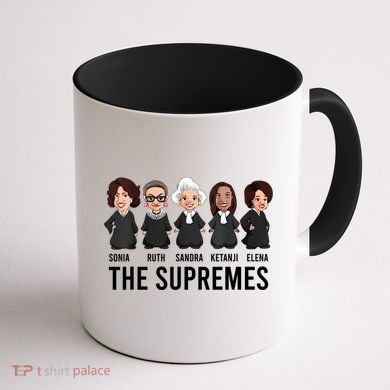 THE SUPREMES Ketanji Brown Jackson RBG Sotomayor Cute Coffee Mug back