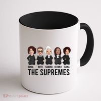 THE SUPREMES Ketanji Brown Jackson RBG Sotomayor Cute Coffee Mug thumb 1