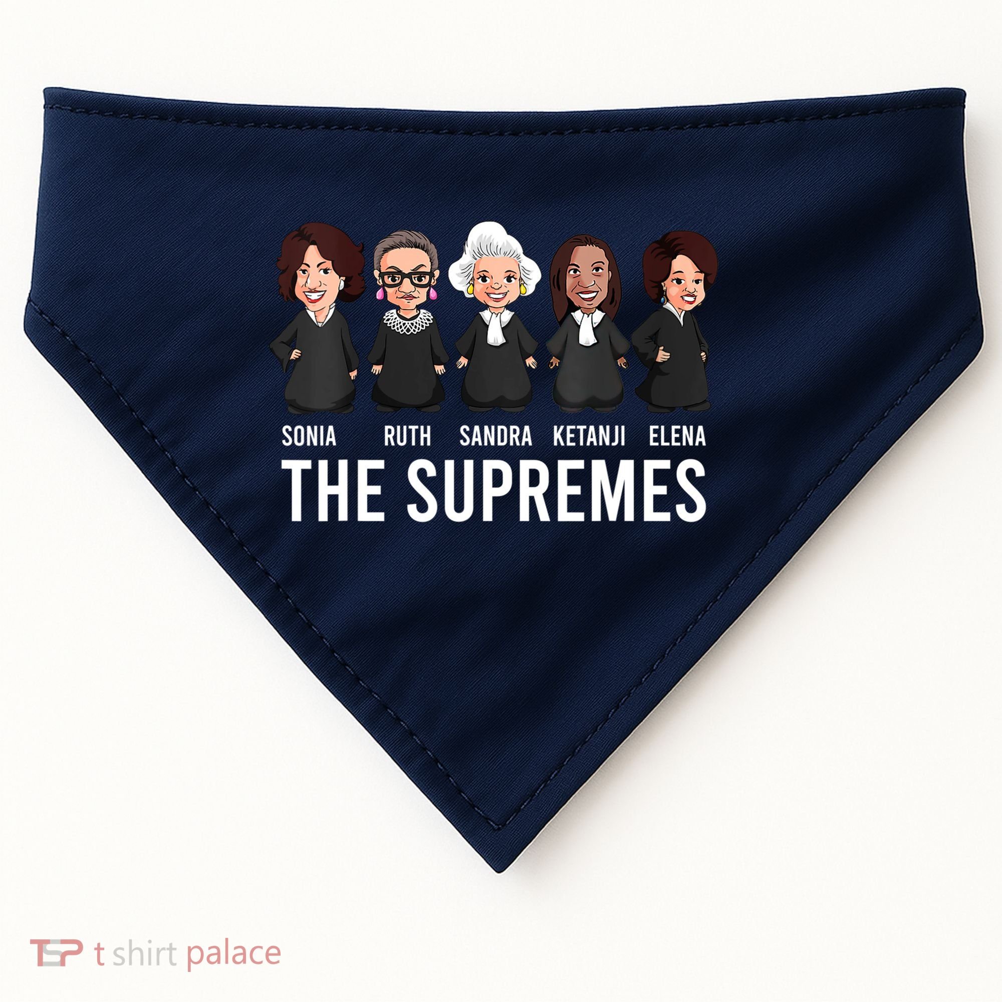 THE SUPREMES Ketanji Brown Jackson RBG Sotomayor Cute USA-Made Doggie Bandana
