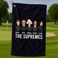 THE SUPREMES Ketanji Brown Jackson RBG Sotomayor Cute Golf Towel thumb 1