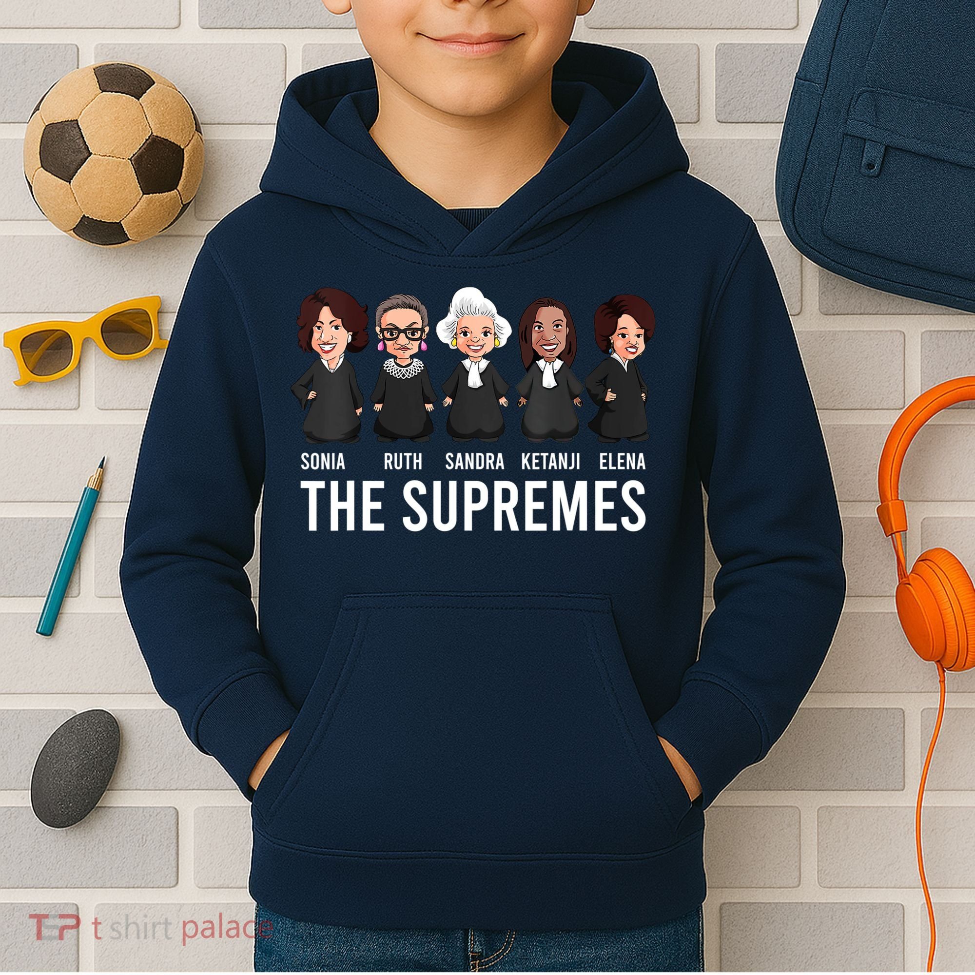 THE SUPREMES Ketanji Brown Jackson RBG Sotomayor Cute Kids Hoodie