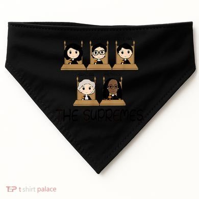 THE SUPREMES Ketanji Brown Jackson RBG Sotomayor Cute USA-Made Doggie Bandana