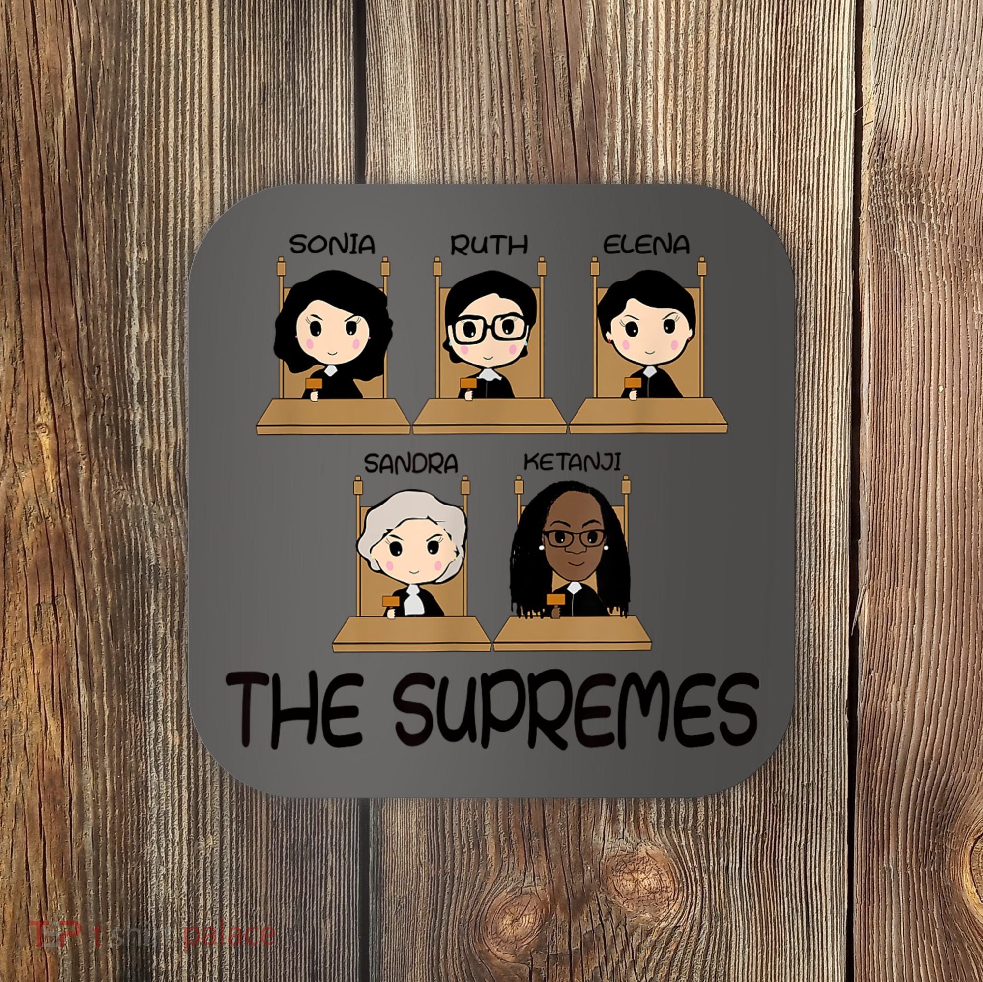 THE SUPREMES Ketanji Brown Jackson RBG Sotomayor Cute Coaster
