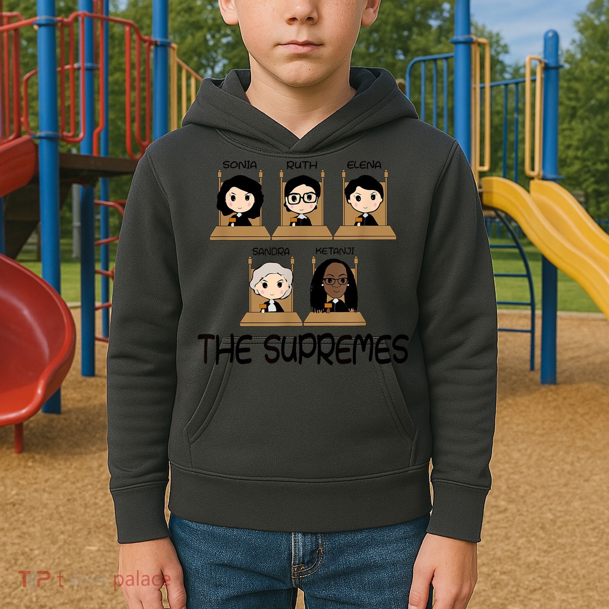 THE SUPREMES Ketanji Brown Jackson RBG Sotomayor Cute Kids Hoodie
