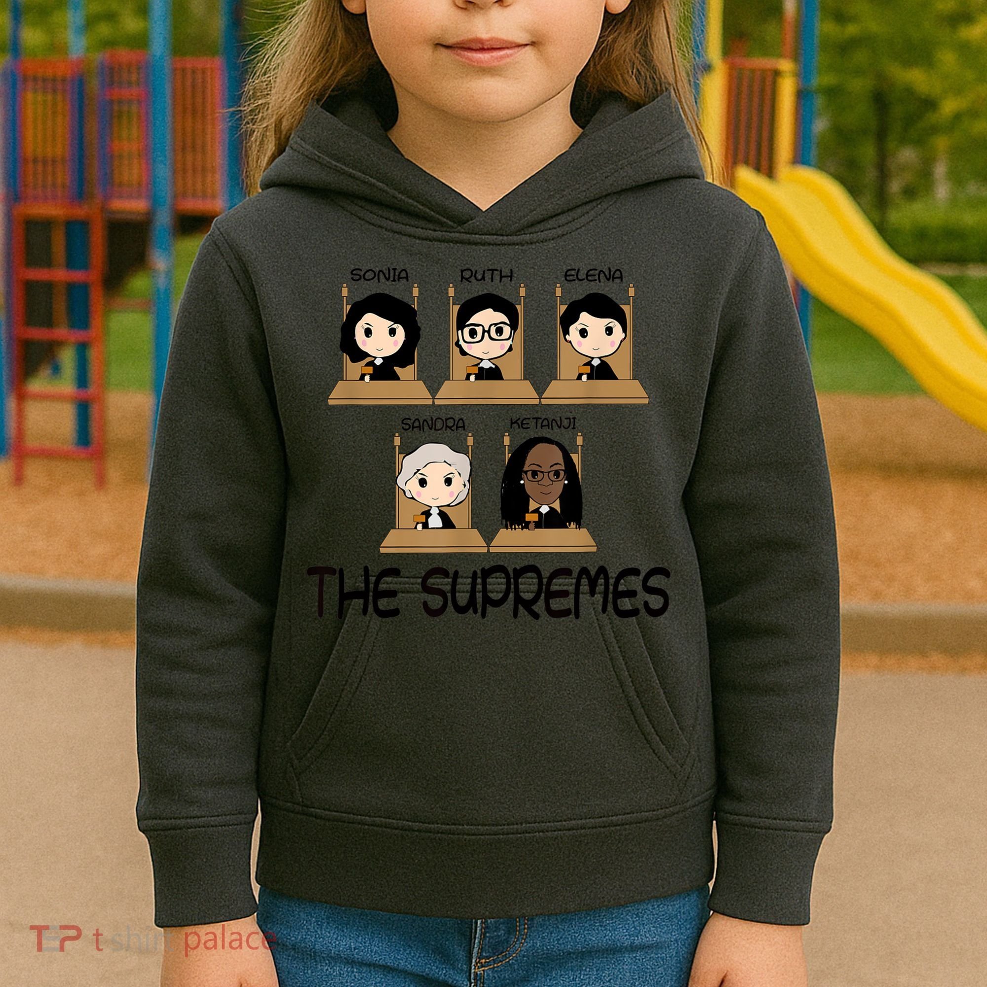 THE SUPREMES Ketanji Brown Jackson RBG Sotomayor Cute Kids Hoodie