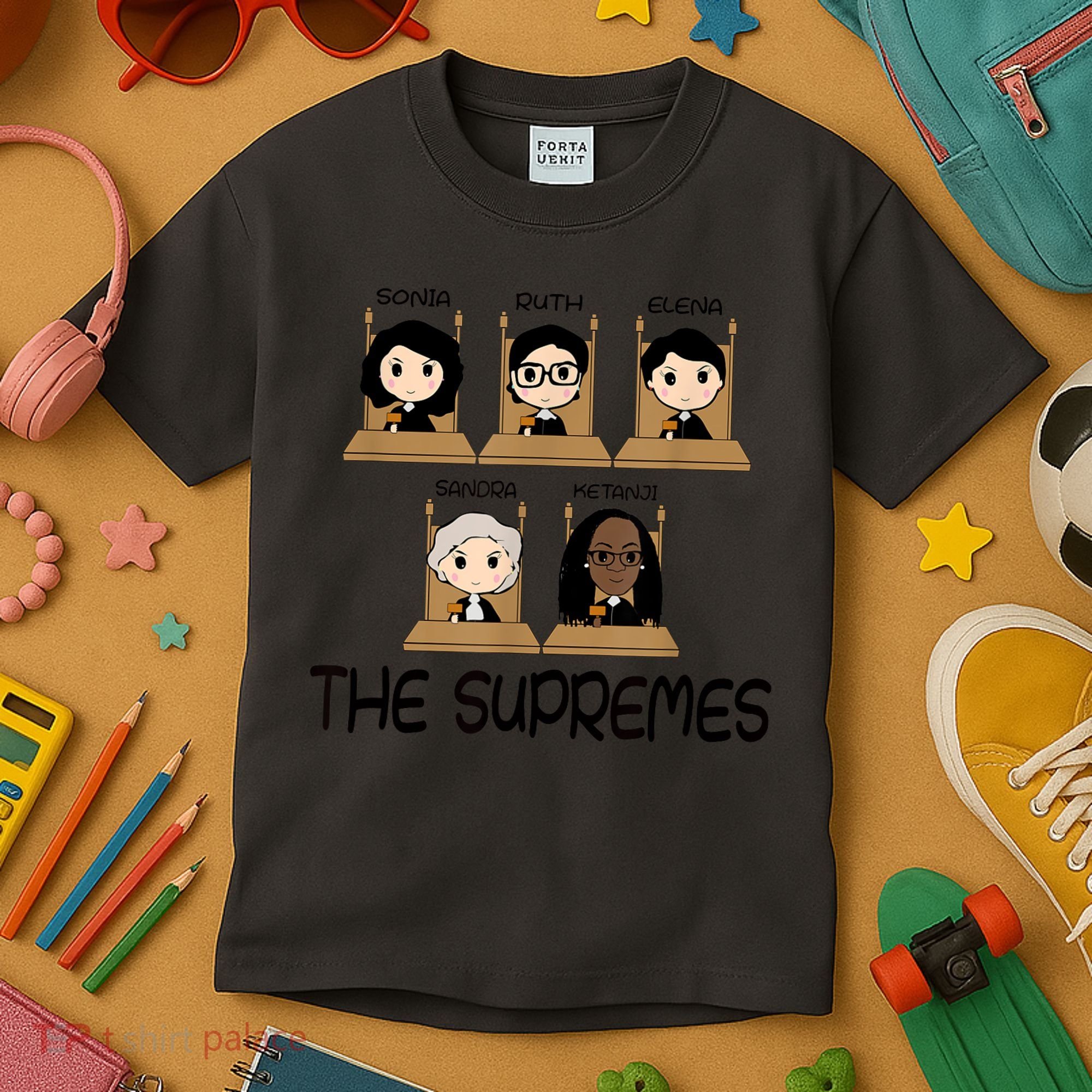 THE SUPREMES Ketanji Brown Jackson RBG Sotomayor Cute Kids T-Shirt