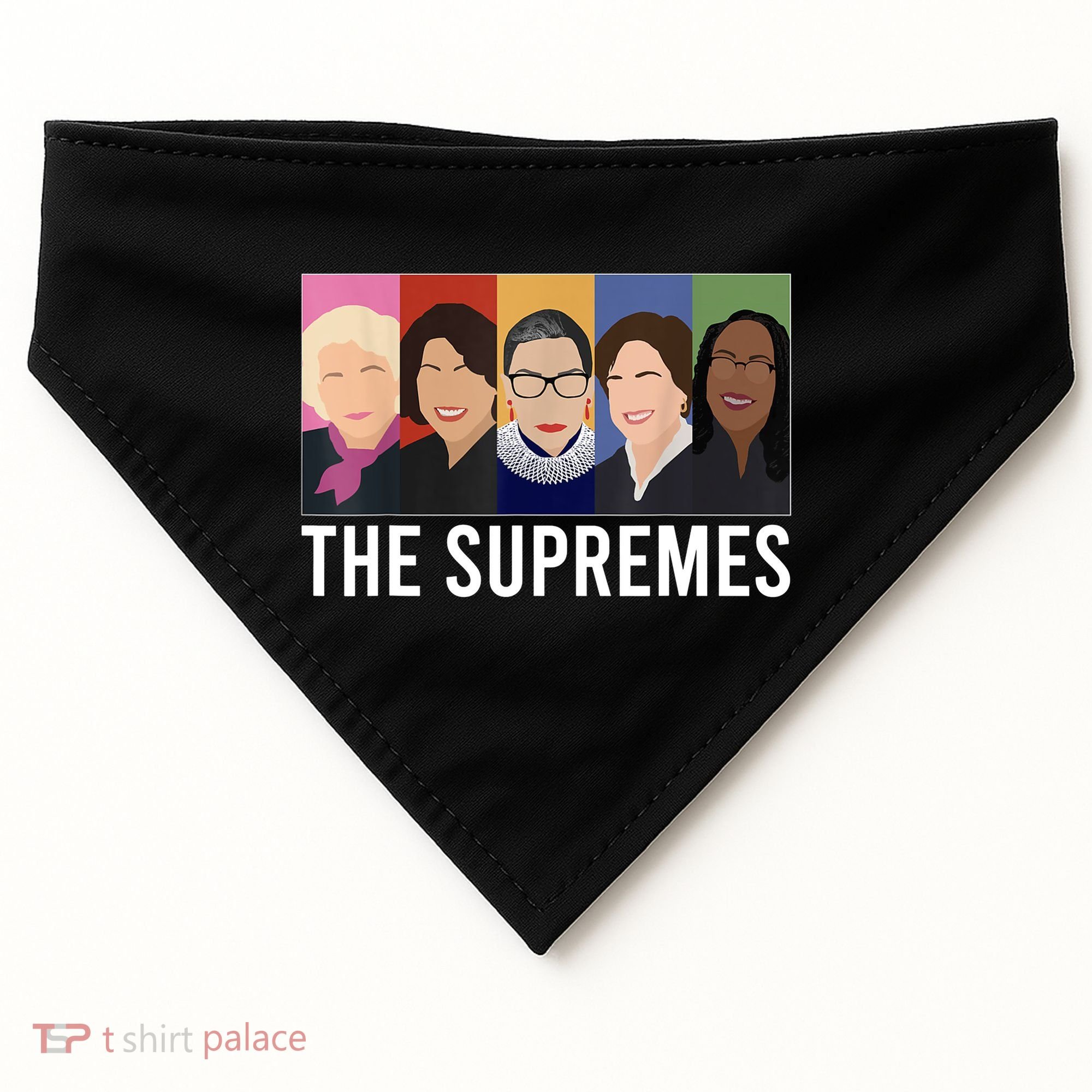 THE SUPREMES Ketanji Brown Jackson RBG Sotomayor Cute USA-Made Doggie Bandana