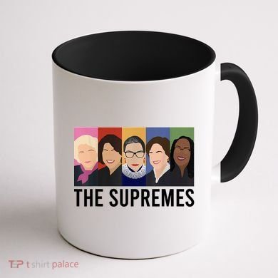 THE SUPREMES Ketanji Brown Jackson RBG Sotomayor Cute Coffee Mug back