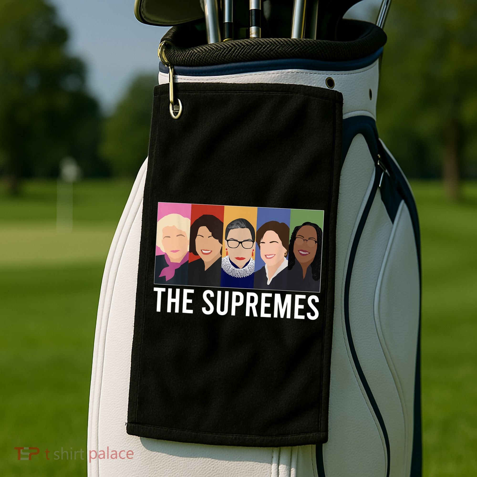 THE SUPREMES Ketanji Brown Jackson RBG Sotomayor Cute Golf Towel