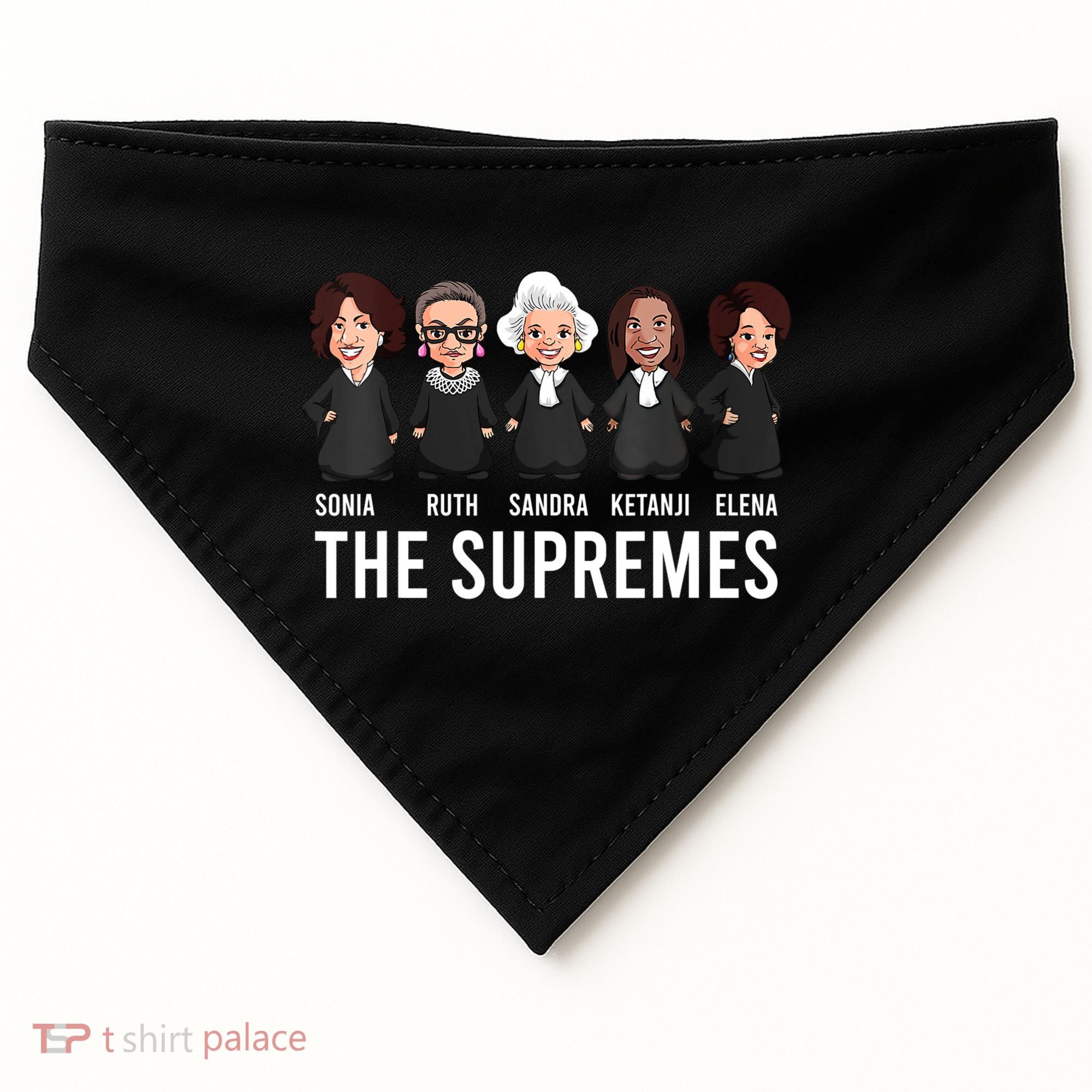 THE SUPREMES Ketanji Brown Jackson RBG Sotomayor Cute USA-Made Doggie Bandana