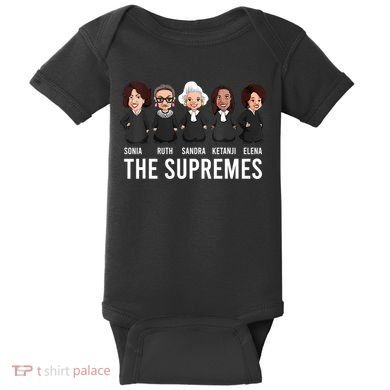 THE SUPREMES Ketanji Brown Jackson RBG Sotomayor Cute Baby Bodysuit