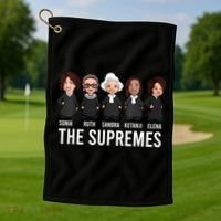 THE SUPREMES Ketanji Brown Jackson RBG Sotomayor Cute Golf Towel thumb 1