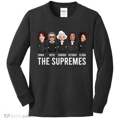 THE SUPREMES Ketanji Brown Jackson RBG Sotomayor Cute Kids Long Sleeve Shirt